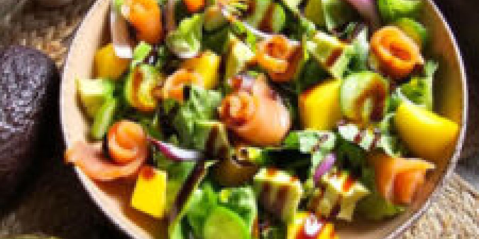 Salade de truite à la mangue 1 vinaigre mangue 0def4e56 La Maison Des Grands Lacs