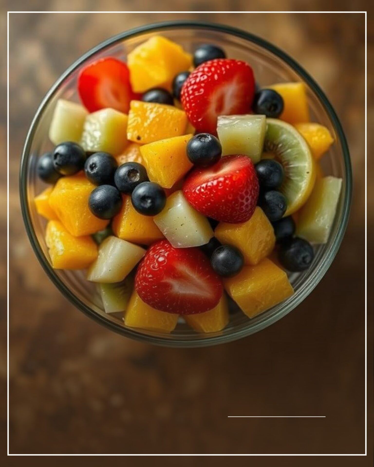 Salade de fruits exotiques au sirop léger de bergamote