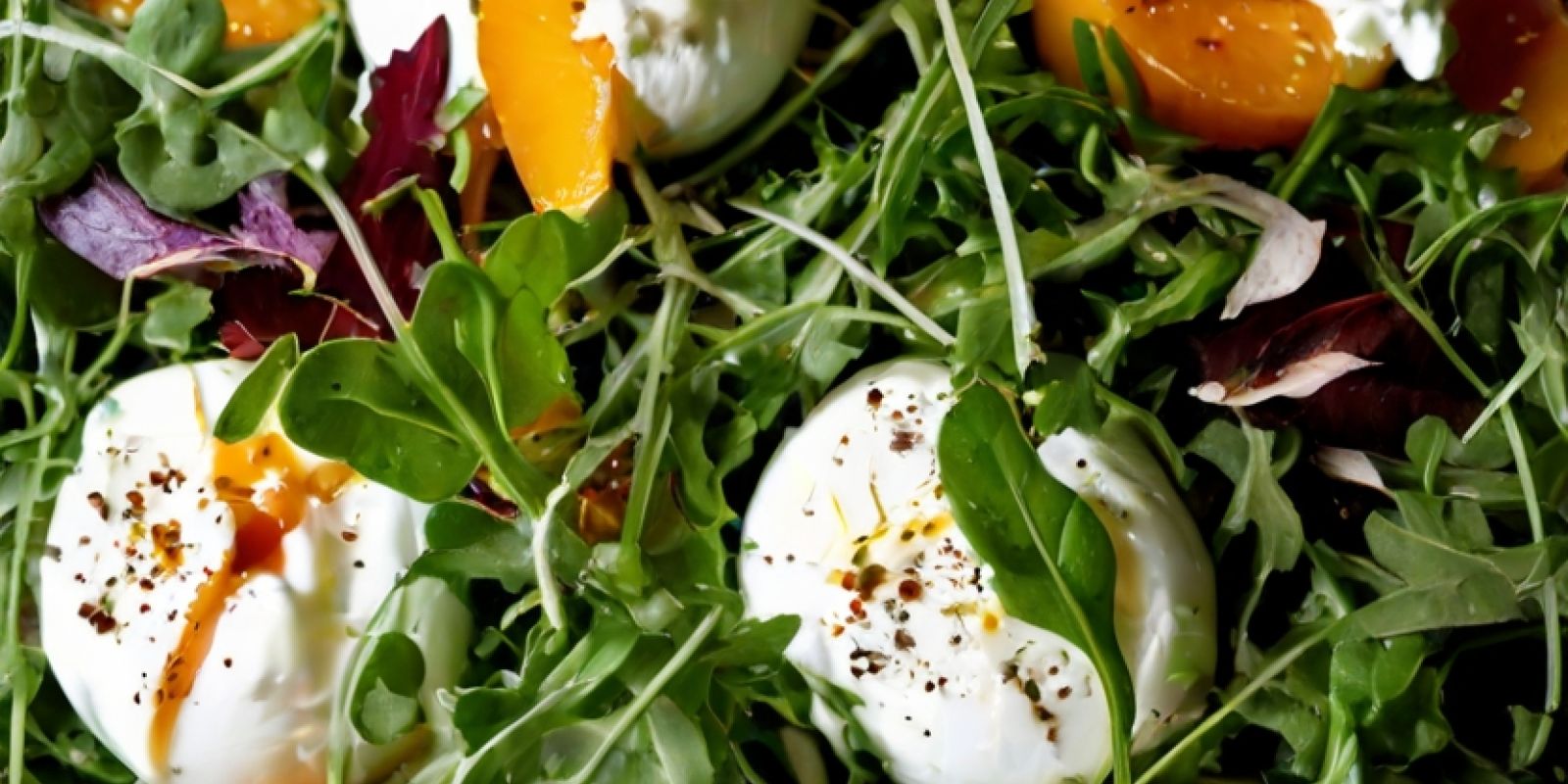 Salade de roquette, burrata et abricots frais, vinaigrette au vinaigre d'abricot 1 Salade roquette burrata abricots 1d3155bf La Maison Des Grands Lacs