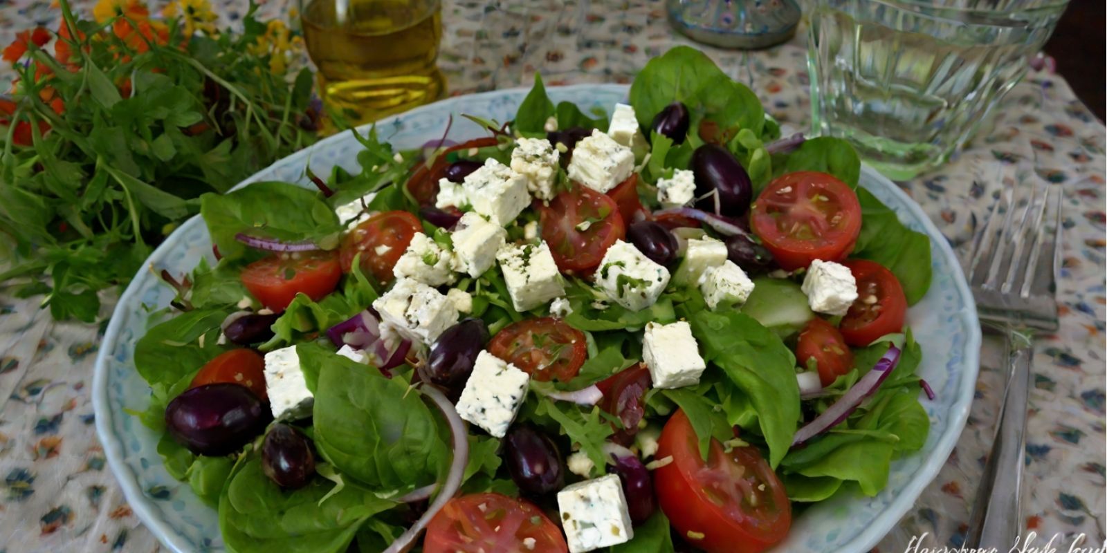Salade de mâche, feta et fruits rouges frais, vinaigrette au vinaigre de fruits rouges 1 Salade de mache et feta 1fd8fc00 La Maison Des Grands Lacs
