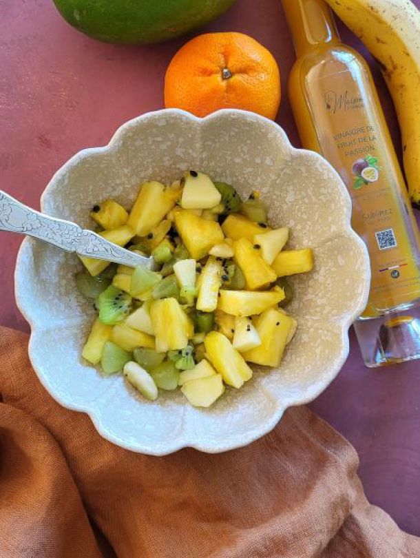 Salade de fruit au vinaigre passion