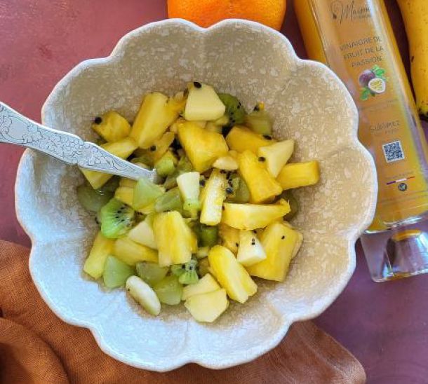 Salade de fruit au vinaigre passion