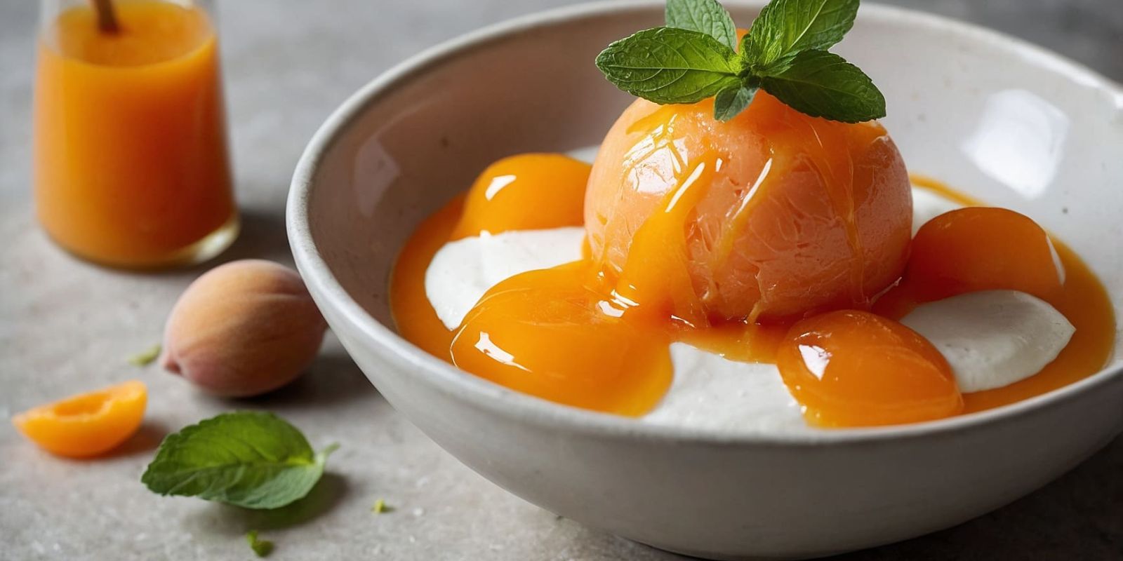 Sorbet abricot-vinaigre d’abricot (possible sans sorbetière) 1 Sorbet abricot et vinaigre 5d5ea0ba La Maison Des Grands Lacs
