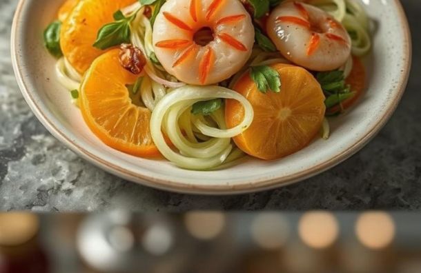 Salade de fenouil orange crevettes et vinaigre de bergamote 697e69e9 La Maison Des Grands Lacs