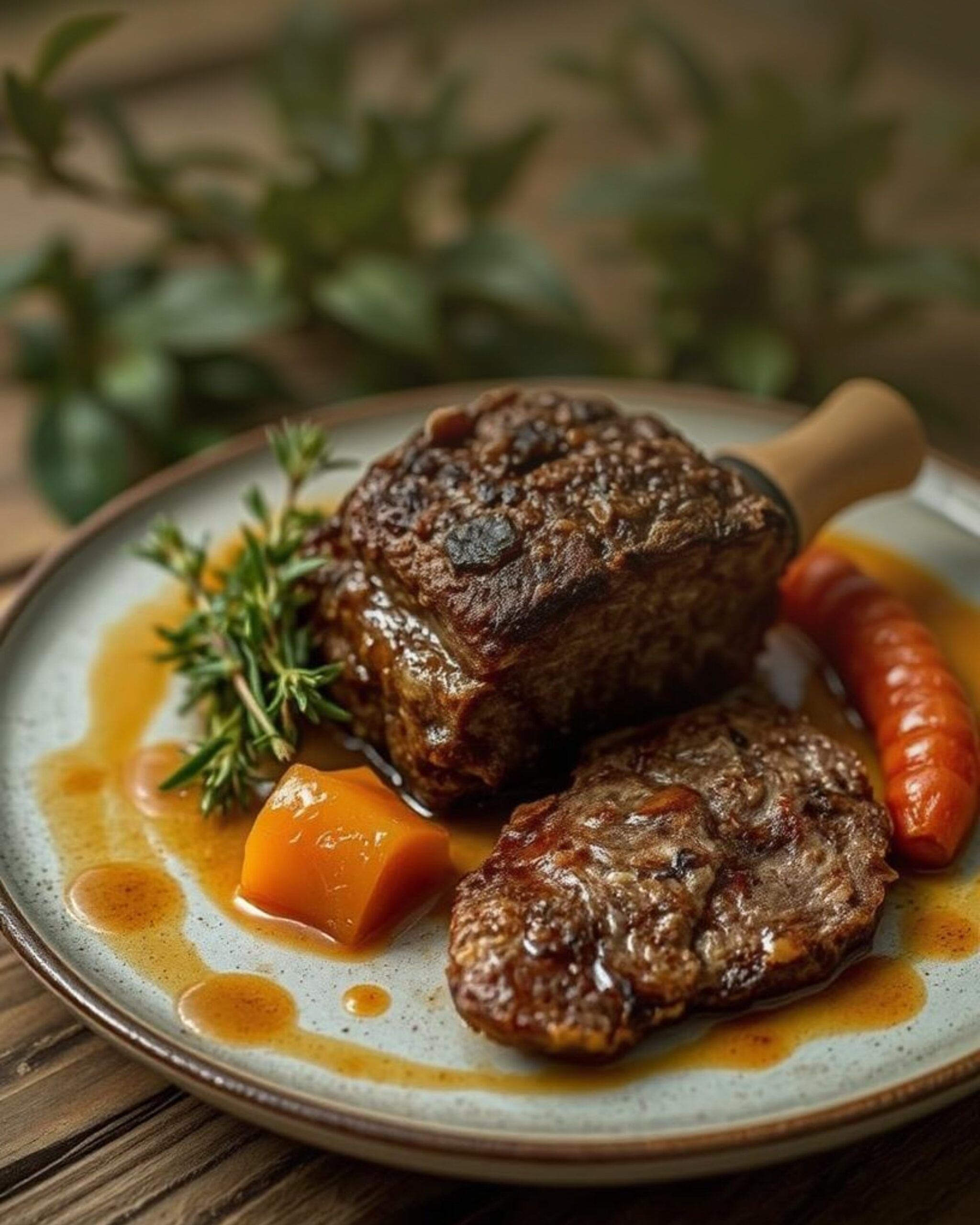 Epaule d'agneau confite