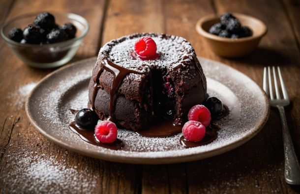 Moelleux chocolat noir coeur coulant cassis 7aa93d9f La Maison Des Grands Lacs