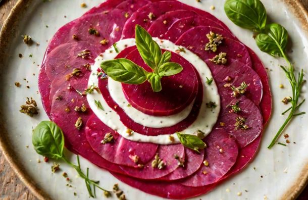 Carpaccio de betterave au fromage frais 90e5cbac La Maison Des Grands Lacs