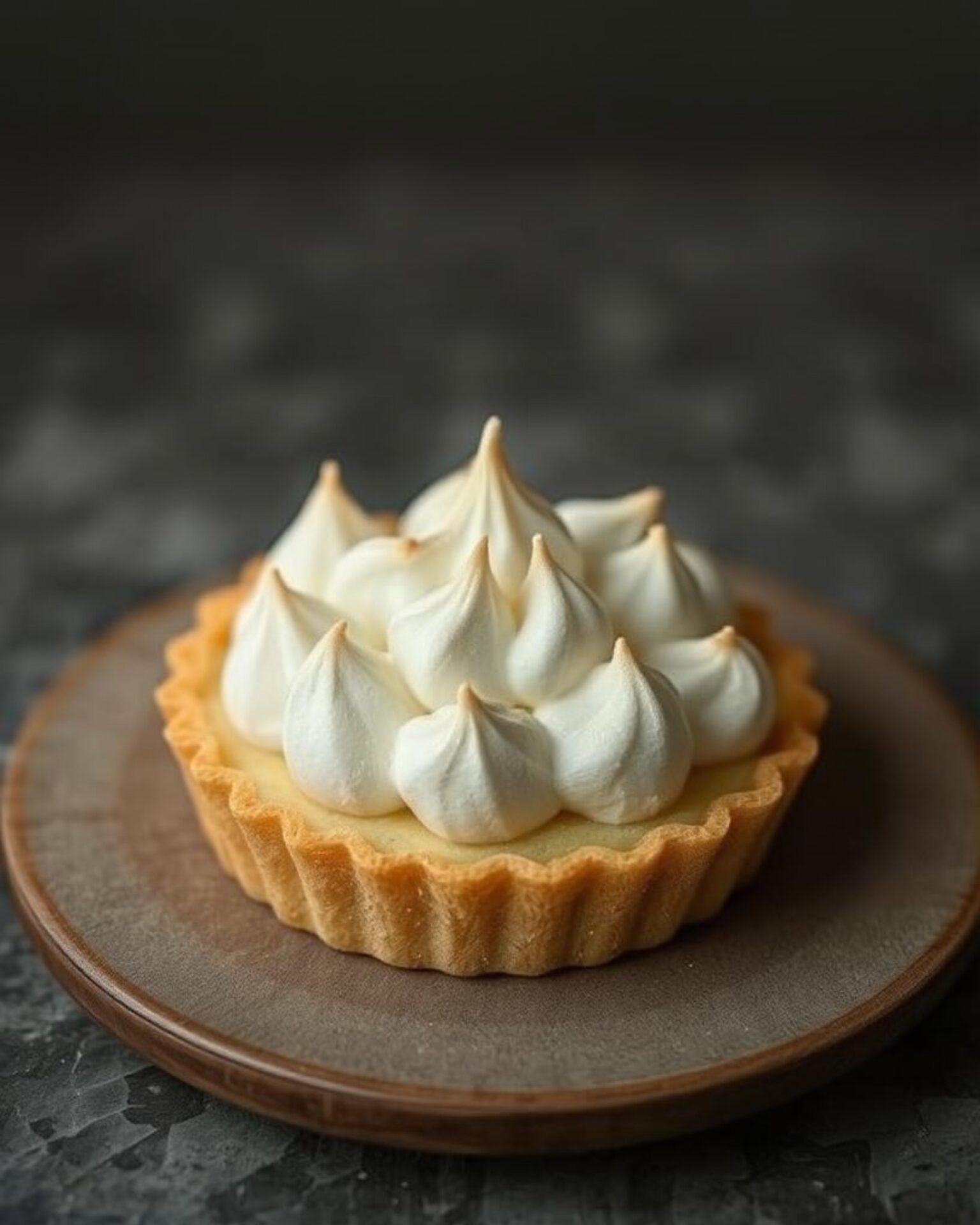 Tarte citron–bergamote meringuée