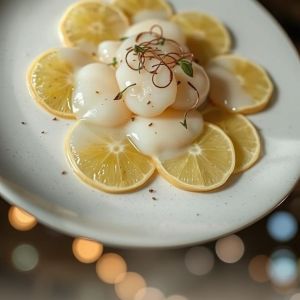 Carpaccio de Saint-Jacques à la bergamote et au poivre Timut