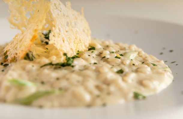 Risotto cremeux au parmesan et touche de bergamote e9b557a1 La Maison Des Grands Lacs