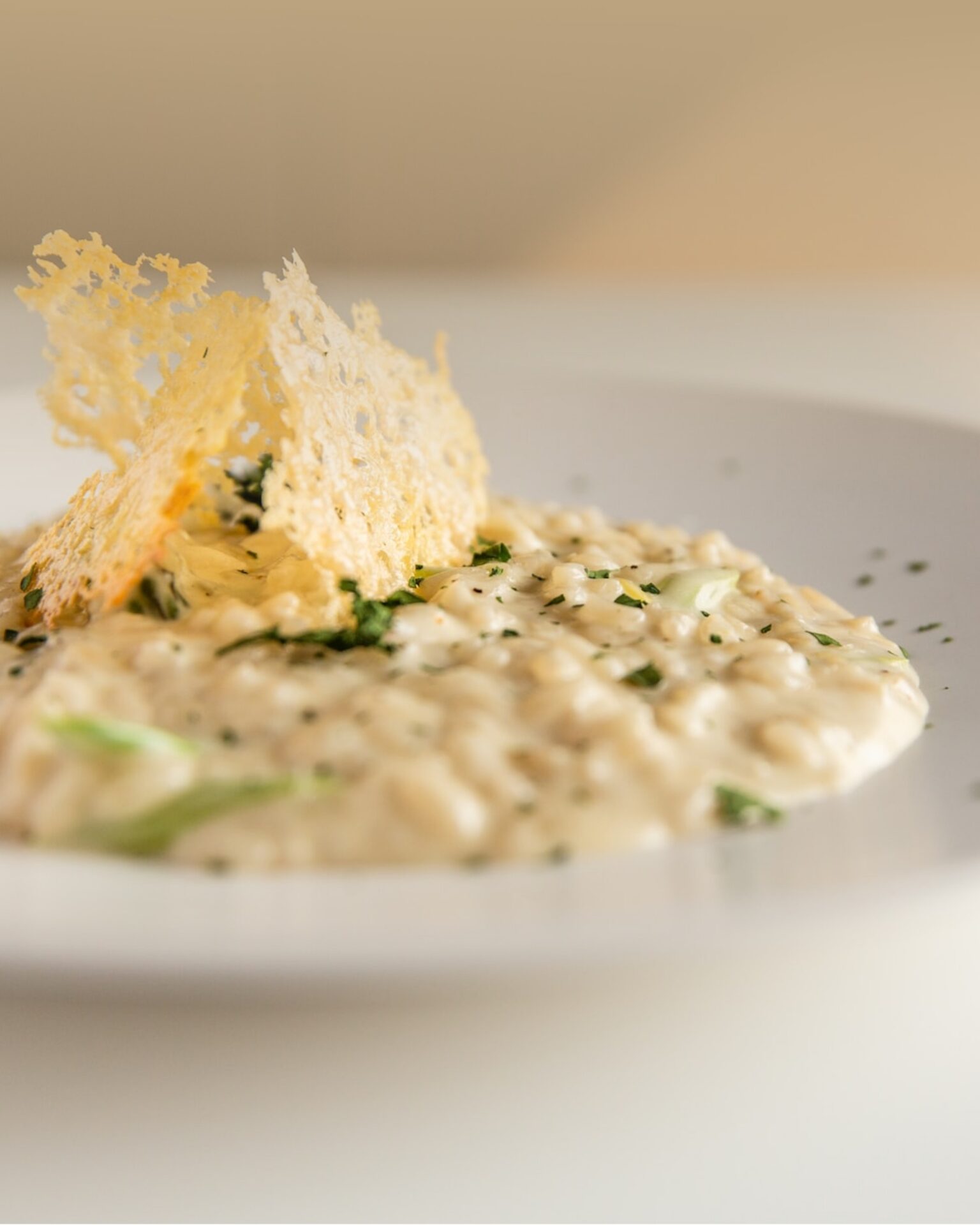 Risotto crémeux au parmesan et touche de bergamote