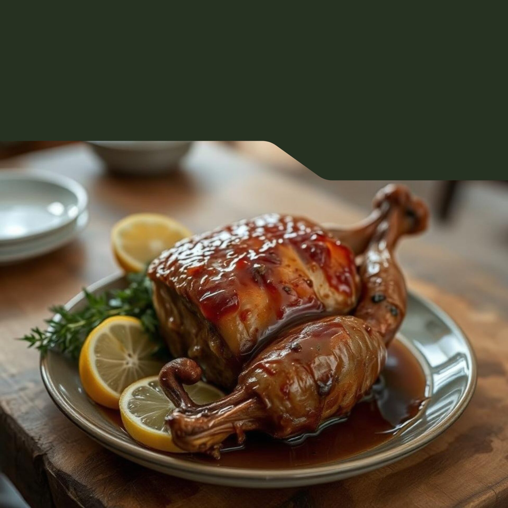 Suprême de pintade au miel et vinaigre de bergamote