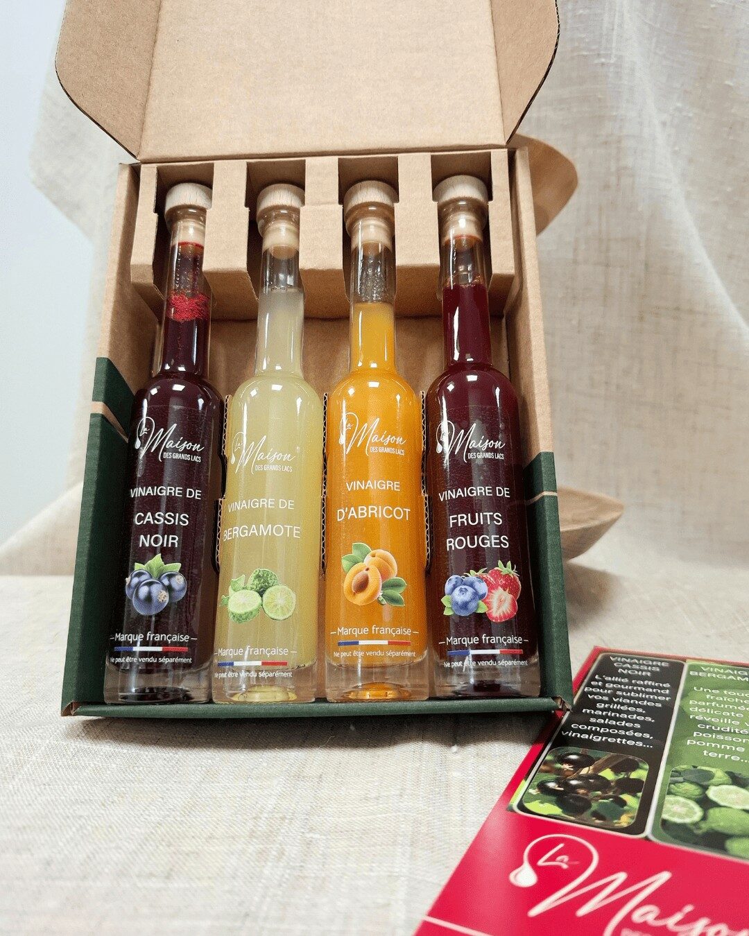 Assortiment de vinaigres saveurs du Terroir 1 Assortiment de vinaigres saveurs du Terroir