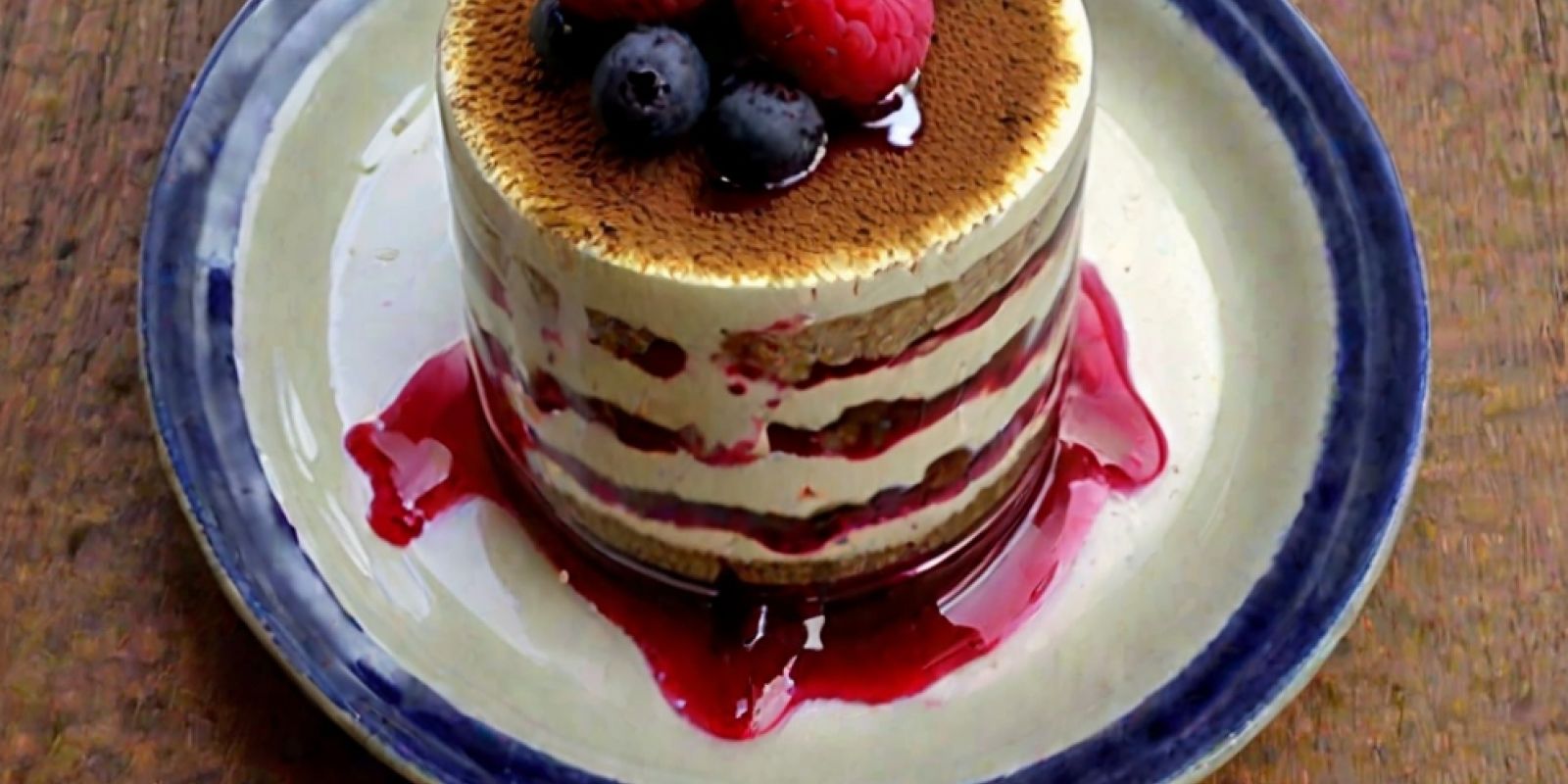 Tiramisu aux fruits rouges et sirop de vinaigre