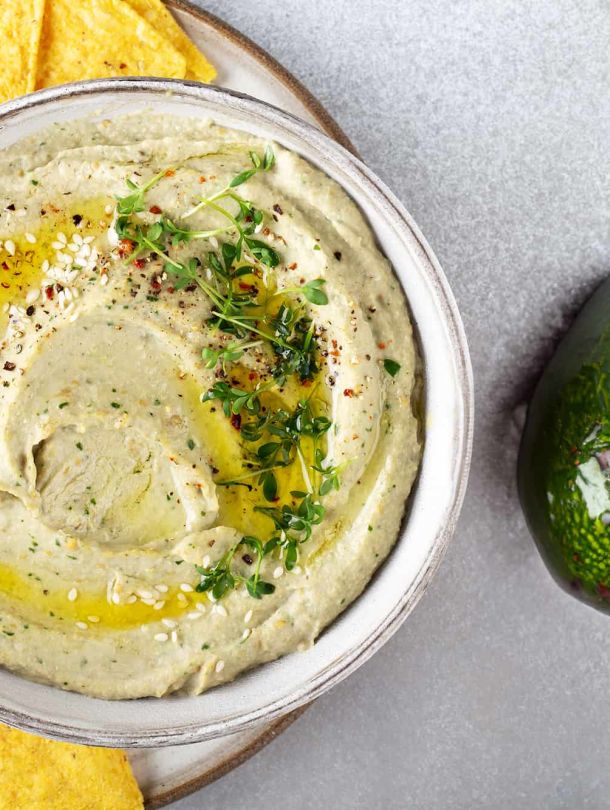 Houmous à l'huile d'avocat