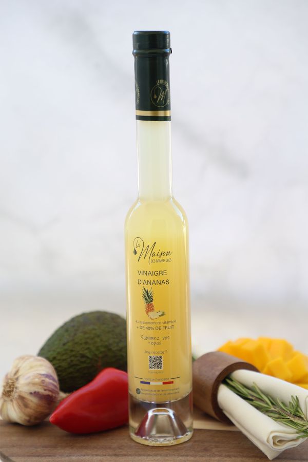 Vinaigre à la pulpe d'ananas la maison des grands lacs