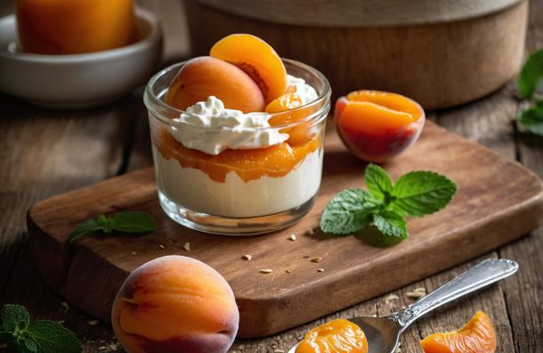 Verrines abricot roti mascarpone 507e5fe0 La Maison Des Grands Lacs