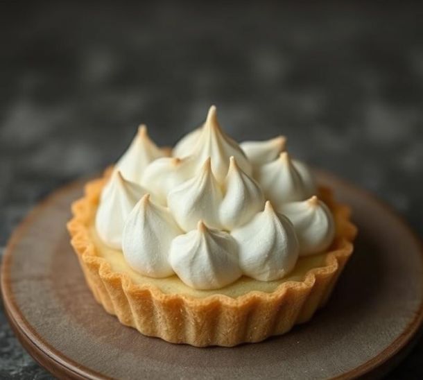 Tarte citron–bergamote meringuée