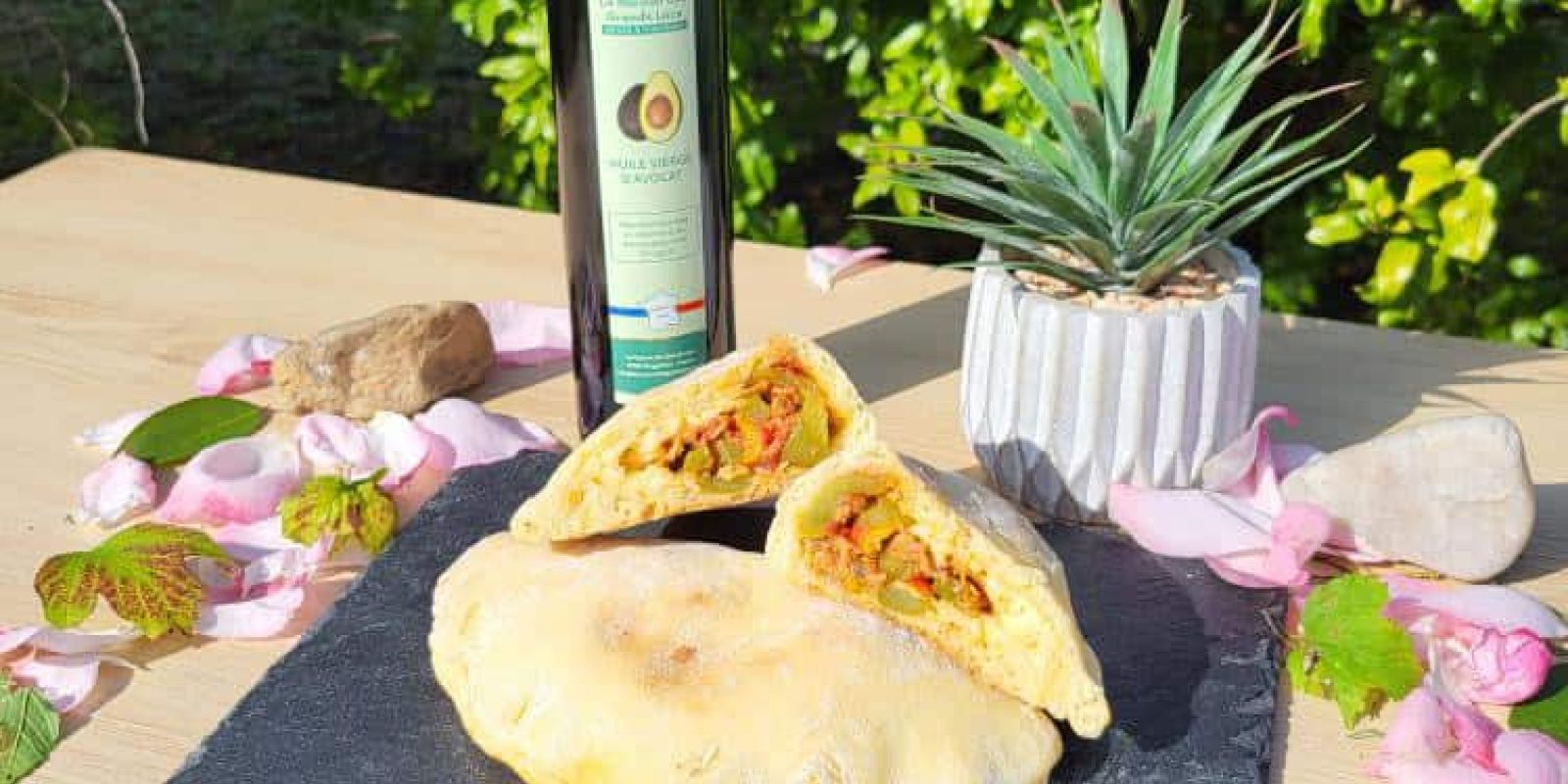 La calzone à l'huile d'avocat