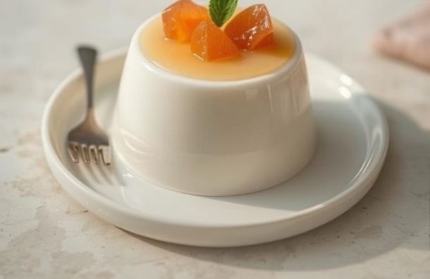 “Soleil d’Italie” à la bergamote / Version cocktail (avec ou sans alcool) 3 Panna cotta au lait damande coulis de bergamote 7ed1d932 La Maison Des Grands Lacs
