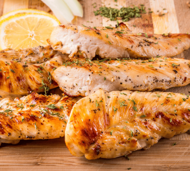 BLANC DE POULET A LA PLANCHA Marinade au citron Kalamansi