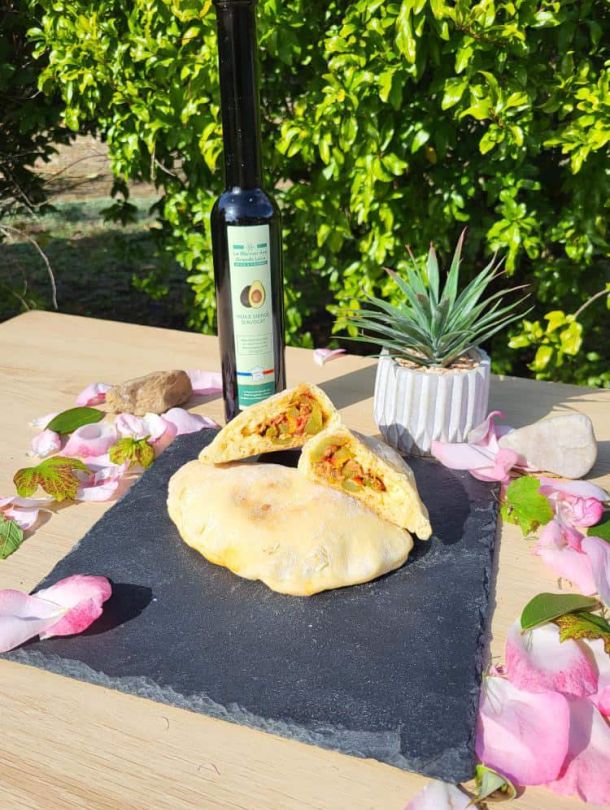 La calzone à l'huile d'avocat