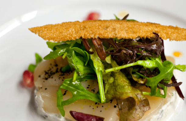 Salade composée & vinaigre passion 6 carpaccio saint jacques 870x470 1 c876422b La Maison Des Grands Lacs