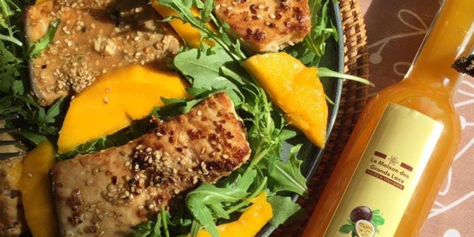 Espadon mariné au vinaigre de fruit de la passion 1 Espadon mariné au vinaigre de fruit de la passion