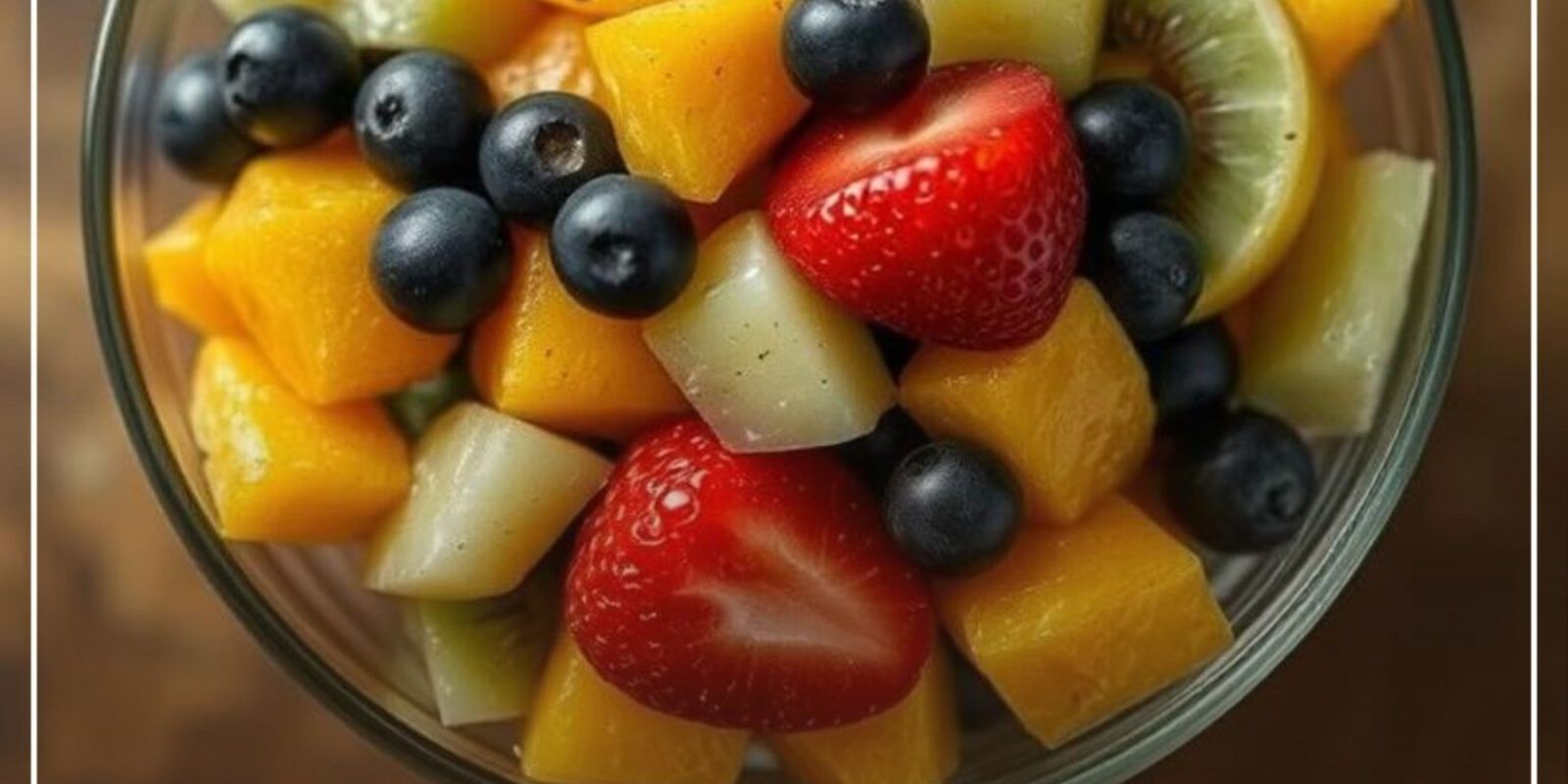 Salade de fruits exotiques au sirop léger de bergamote