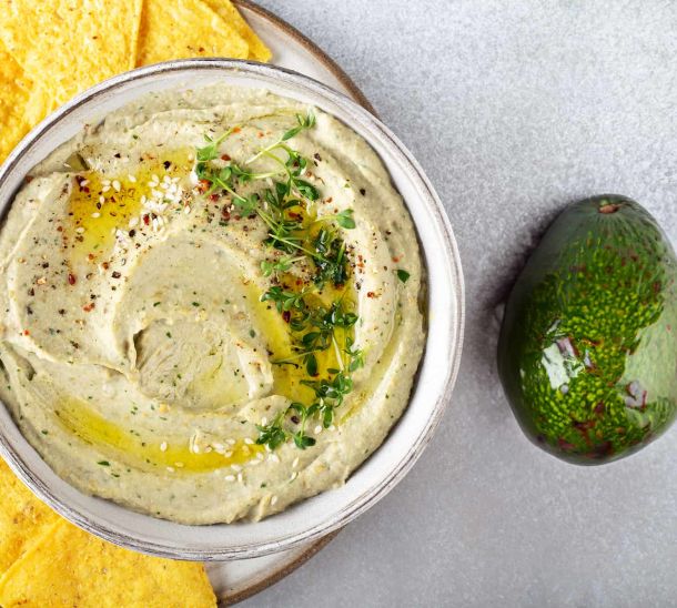 Houmous à l'huile d'avocat