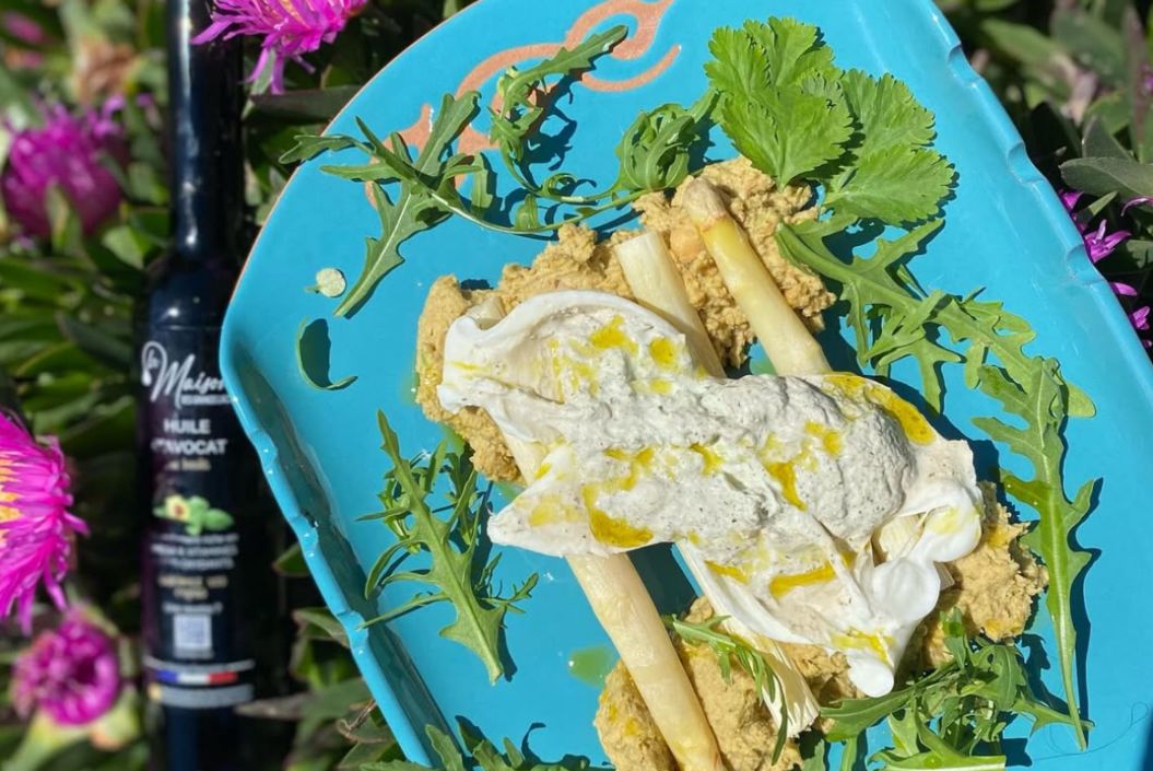 Houmous à l'huile d'avocat.