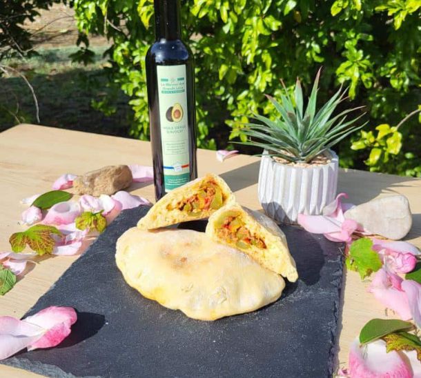 La calzone à l'huile d'avocat