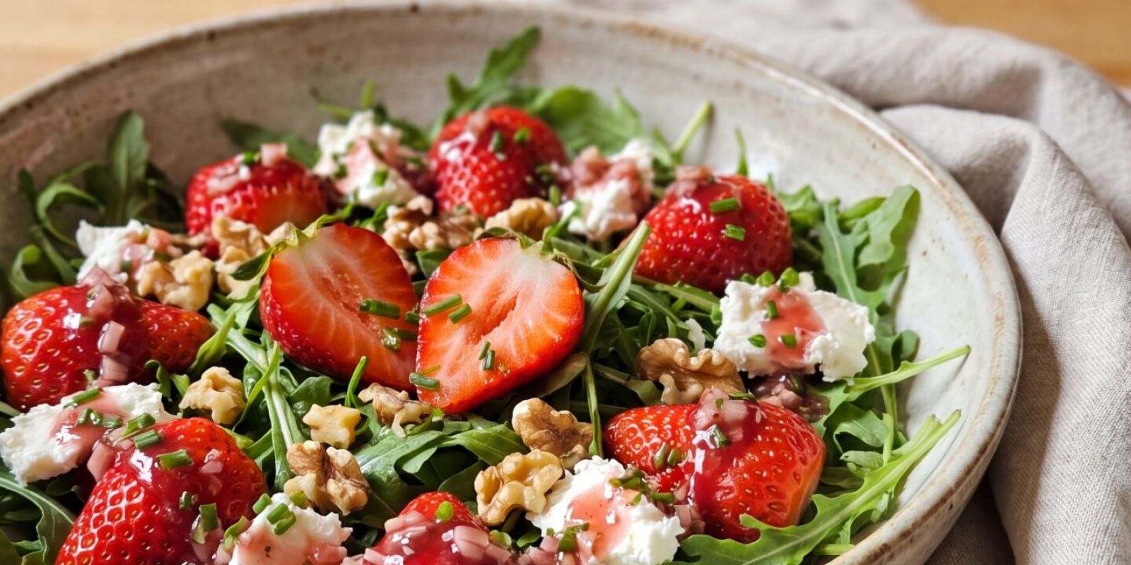 salade fraise roquette f504d002 La Maison Des Grands Lacs